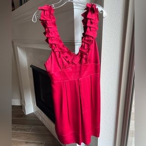 BCBG Silk Red Mini Dress